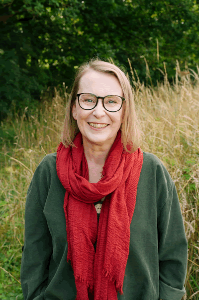 Heidi in countryside